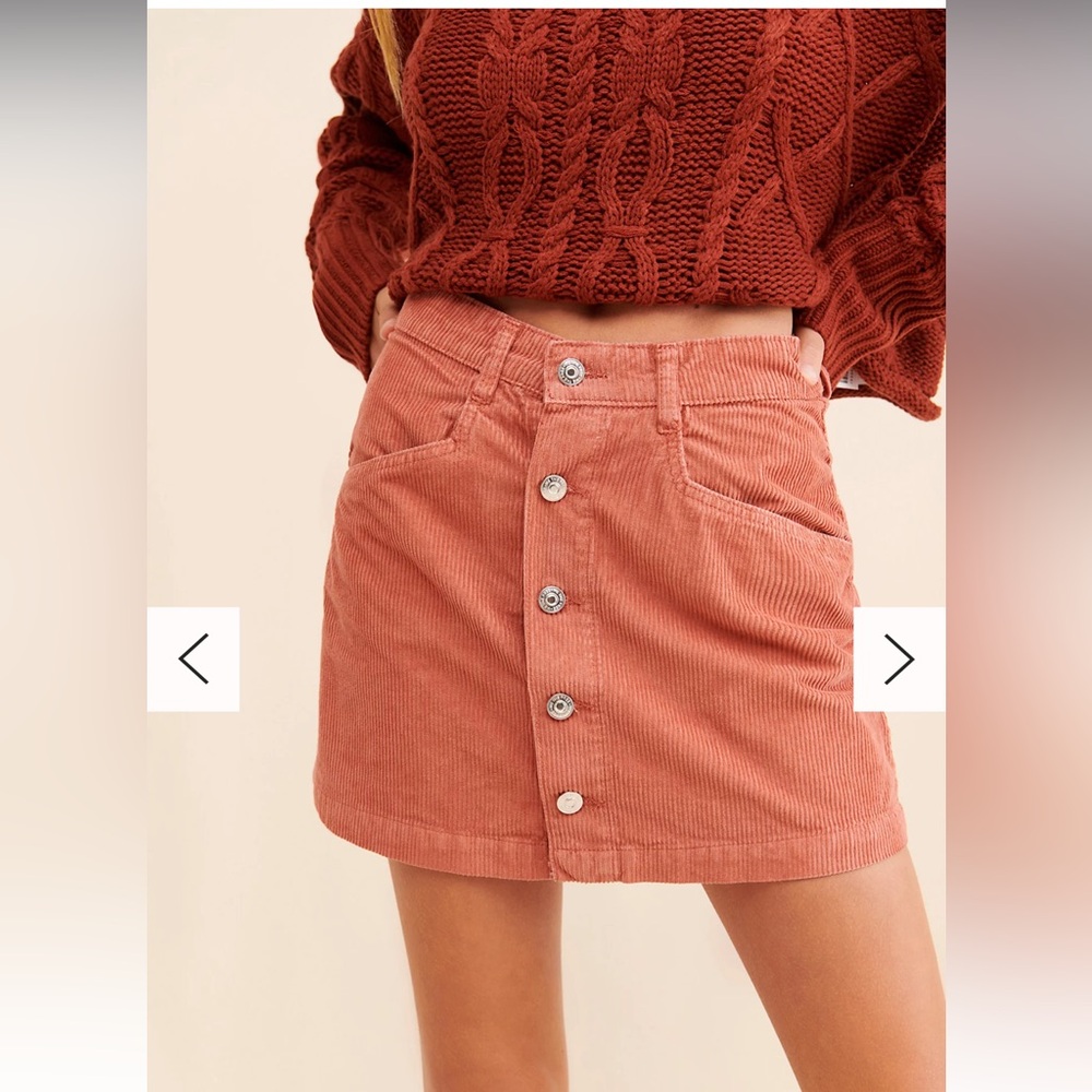 Free People Ray corduroy mini skirt NWT - Picture 3 of 12